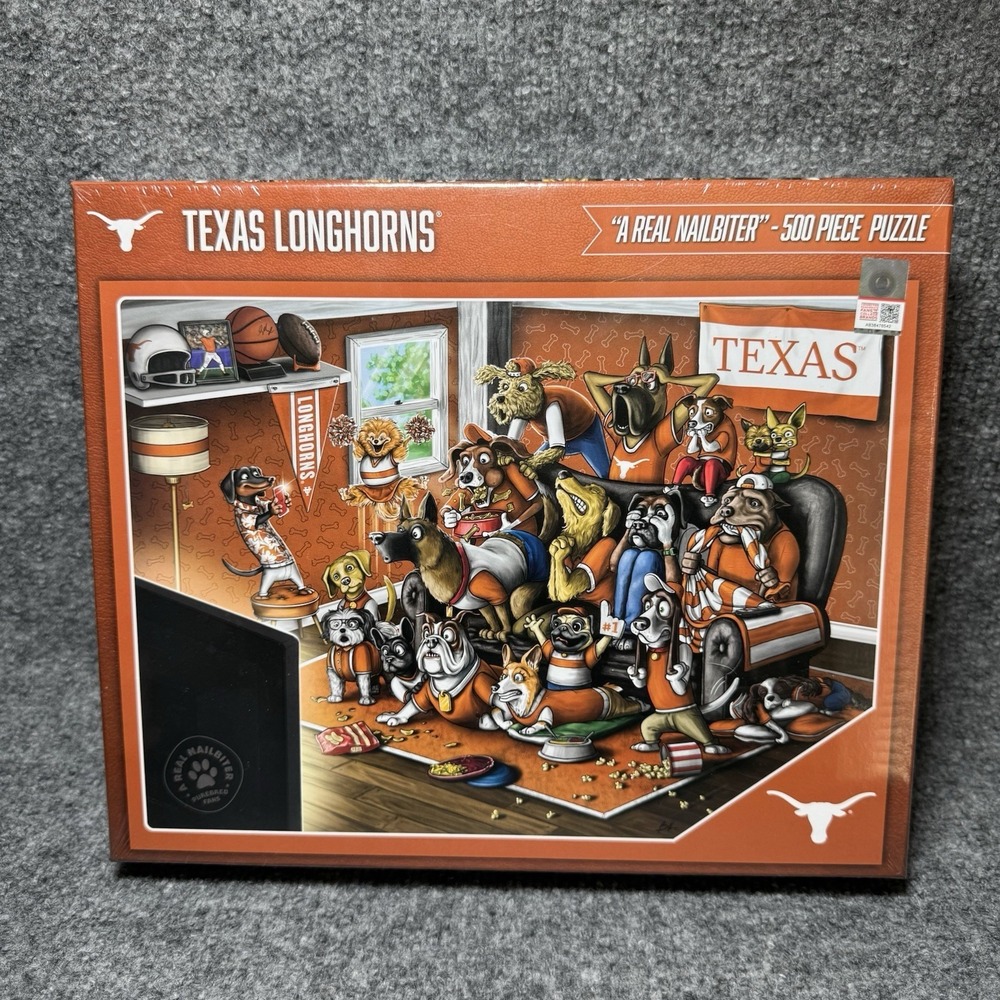 University of Texas Longhorns NCAA College 500 Pc Jigsaw Puzzle Real Nailbiter